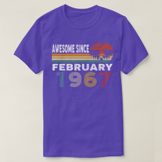 1967素晴らし年2月以来 Tシャツ (デザイン正面)