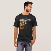 1967素晴らし年4月以来55番目の誕生日ギフト55年 Tシャツ (正面フル)