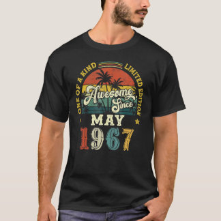 1967素晴らし年5月以来ヴィンテージ55誕生日 Tシャツ
