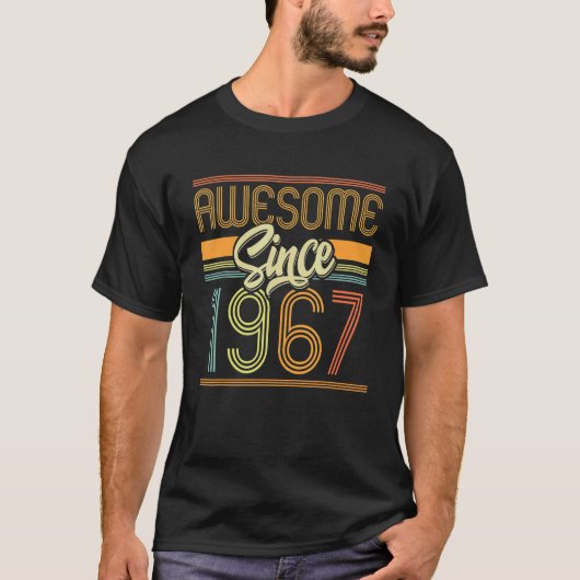 1967素晴らし年55誕生日55歳から Tシャツ (正面)