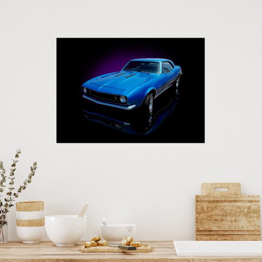 1967青クーペ ポスター (キッチン)