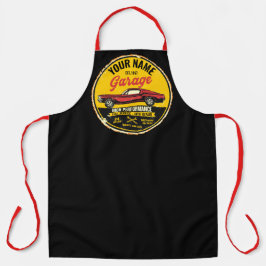 1967 パーソナライズされたファストバック赤クラシック車ガレージ エプロン