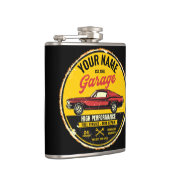 1967 パーソナライズされたファストバック赤クラシック車ガレージ フラスク (右)