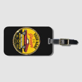 1967 パーソナライズされたファストバック赤クラシック車ガレージ  ラゲッジタグ (正面横)