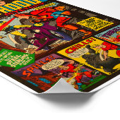 1967!ブラックフード漫画ブックカバー ポスター (角)