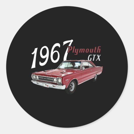 1967 67 Gtx 4th Of 7月アメリカ ラウンドシール (正面)