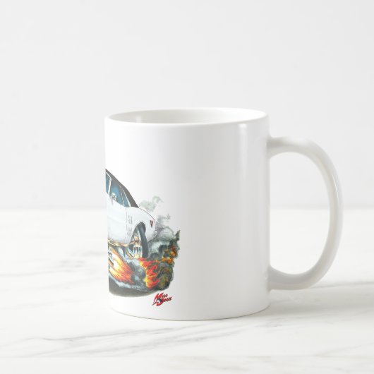 1967-68年のFirebirdの白黒い上 コーヒーマグカップ (右)