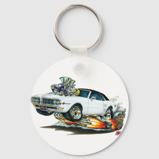1967-68 Firebird白 – 黒トップ キーホルダー (正面)