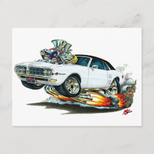 1967-68 Firebird白 – 黒トップ ポストカード (正面)
