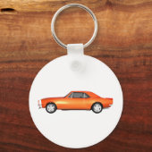 1967 Camaro SS:オレンジ仕上げ: 3Dモデル: キーホルダー (正面)