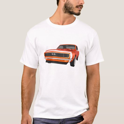 1967 Camaro SS:オレンジ仕上げ: 3Dモデル: Tシャツ (正面)