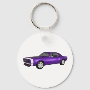 1967 Camaro SS:紫色の仕上げ: 3Dモデル: キーホルダー