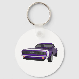 1967 Camaro SS:紫色の仕上げ: 3Dモデル: キーホルダー