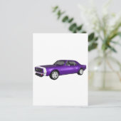 1967 Camaro SS:紫色の仕上げ: 3Dモデル: ポストカード (スタンド正面)