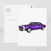 1967 Camaro SS:紫色の仕上げ: 3Dモデル: ポストカード (正面/裏面)