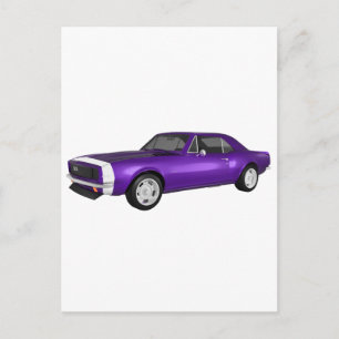 1967 Camaro SS:紫色の仕上げ: 3Dモデル: ポストカード