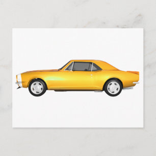 1967 Camaro SS:黄仕上げ: 3Dモデル: ポストカード