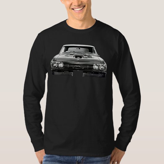 1967 Chevy Chevelle Ss Front View Silhouette Tシャツ (正面)