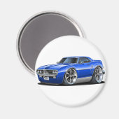 1967 Firebird Blue Car マグネット (正面/裏面)