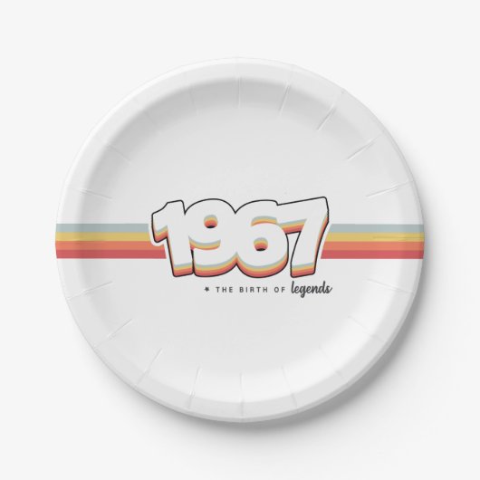 1967 The birth of legends ペーパープレート (正面)