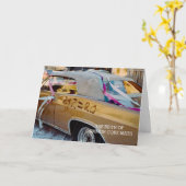 1968おもしろい年の一般コア·マ結婚ス·レトロ カード (黄色い花)