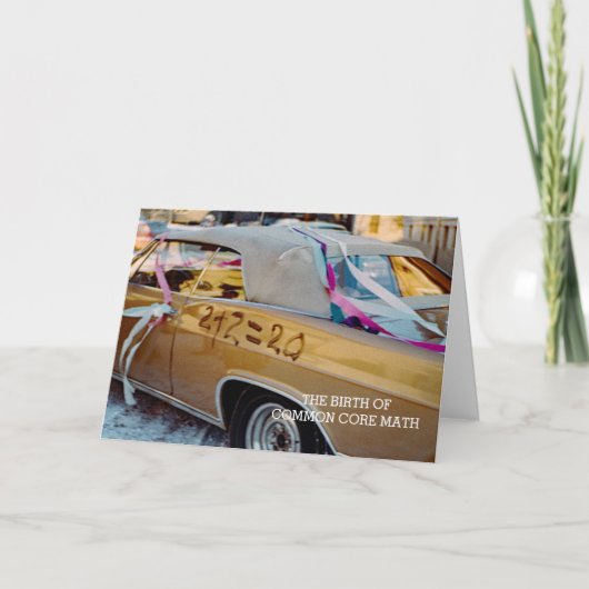 1968おもしろい年の一般コア·マ結婚ス·レトロ カード (正面)