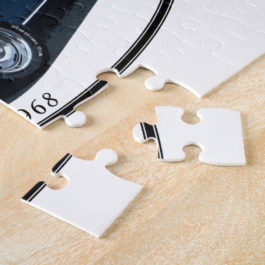 1968のCAMARO SSの黒 ジグソーパズル (側面)