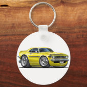 1968カマロイエローブラックカー キーホルダー (正面)