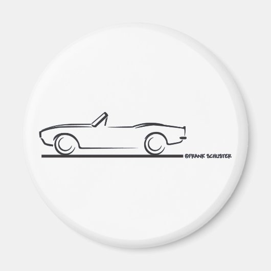 1968カマロ兌換BLK マグネット (正面)