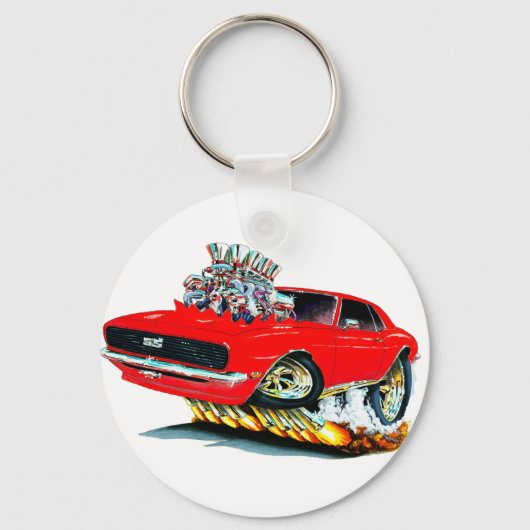 1968カマロ赤い車 キーホルダー (正面)