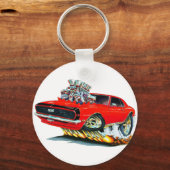 1968カマロ黒車 キーホルダー (正面)