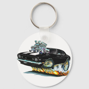 1968カマロSS黒白カー キーホルダー