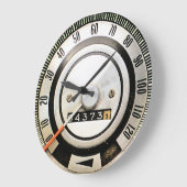 1968クラシックスポーツカー速度計 ラージ壁時計 (傾斜)