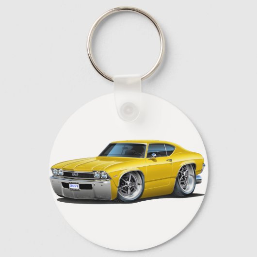 1968シェベルイエローカー キーホルダー (正面)