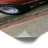 1968シボカマロのマッスルカー ポスター (角)