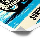 1968スピードウェイヴィンテージバイク ポスター (角)