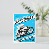 1968スピードウェイヴィンテージバイク ポストカード (スタンド正面)