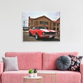 1968スポすごいートchevy camaro キャンバスプリント (インサイチュ (リビング))