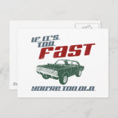 1968ダッジハードスヘミダーツ ポストカード (正面/裏面)