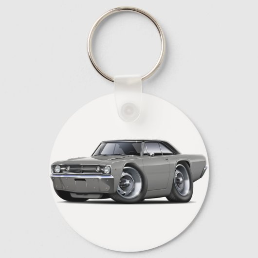1968ダーツグレーブラックトップカー キーホルダー (正面)