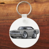 1968ダーツグレーブラックトップカー キーホルダー (正面)