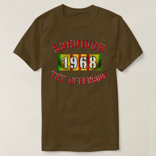 1968テット攻勢サバイバー Tシャツ (デザイン正面)