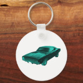 1968ドッジチャージャーブルーモパー キーホルダー (正面)