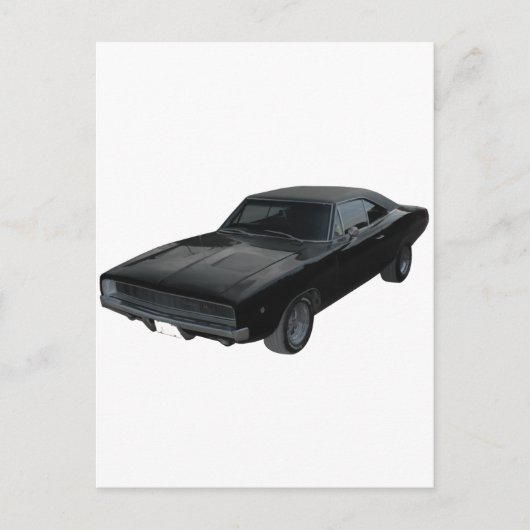 1968ドッジチャージャr/t mopar ポストカード (正面)