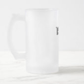 1968ヒッピー平和サイン花パワーパープル フロストグラスビールジョッキ (左)