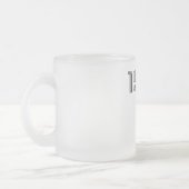 1968ヒッピー平和サイン花パワーパープル フロストグラスマグカップ (左)