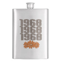 1968ピースサインオレンジヒッピー花パワー