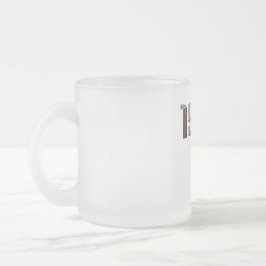 1968ピースサインヒッパイフラワーパワーアクアパープル フロストグラスマグカップ