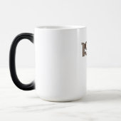 1968ピースサインヒッパイフラワーパワーアクアパープル モーフィングマグカップ (左)