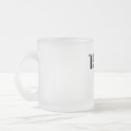 1968フラワーパワーピースサインヒッパイパープル フロストグラスマグカップ